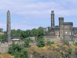 Calton Hill Monuments  Edinburgh  Lothian  Scotland  United Kingdom