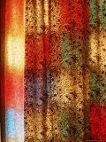 Detail of Contemporary Hand-Block Printed Jaipur Fabric Used as Curtaining  Samode  India