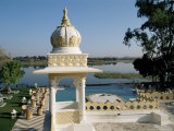 The Swimming Pool Overlooking the Lake at Dungarpur  Udai Bilas Palace  Dungarpur  India