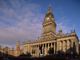 Town Hall  a Grand Victorian Building on the Headrow  Leeds  Yorkshire  England