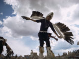 Eagle Dancers  Puye Cliffs  Santa Clara  New Mexico  USA