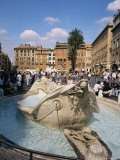 Dela Baraccia Fountain  Rome  Lazio  Italy