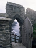 Doorway  Tintagel Castle  Cornwall  England  United Kingdom