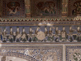 Detail of the Fine Plaster Work in the Sheesh Mahal  Samode Palace Hotel  Samode  India
