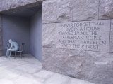 Franklin D Roosevelt (FDR) Memorial  Washington DC  USA
