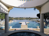 The Swimming Pool Overlooking the Lake at Dungarpur  Udai Bilas Palace  Dungarpur  India