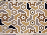 Detail of the Fine Stone Inlay Work to be Found Inside and Outside the Tomb  Agra  India