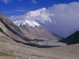 North Side of Mount Everest  from Rongbuk Monastery  Central Tibet  Tibet  China