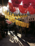Dyed Wool  Dyers Souk  Marrakesh  Morocco  North Africa  Africa