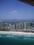Aerial View of Central Area of Surfers Paradise  Gold Coast  Queensland  Australia