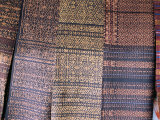 Traditional Ikat Weavings  Bena Village  Flores  Indonesia  Southeast Asia