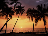 Sunset  Kohala Coast  Island of Hawaii  Hawaiian Islands  USA