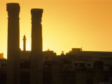Ruins at Sunset  Archaeological Site  Jerash  Jordan  Middle East