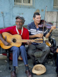 Musicians Playing Salsa  Santiago De Cuba  Cuba  West Indies  Central America