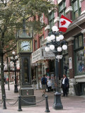 Steam Clock in Gastown  Vancouver  British Columbia  Canada