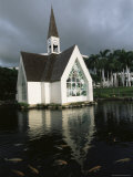 Church and Koi Pond  Wailea Beach  Maui  Hawaii  Hawaiian Islands  USA