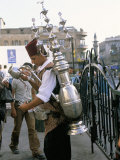 Tea Vendor at Souq Al-Hamidiyya  Old City's Main Covered Market  Damascus  Syria  Middle East