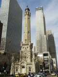The Historic Water Tower  Near the John Hancock Center  Chicago  Illinois  USA