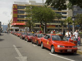 Taxis Waiting for Trade  San Jose  Costa Rica  Central America