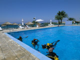 Divers Practising in Pool at Royal Diving Center  Aqaba  Jordan  Middle East