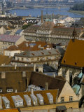 View Over Bratislava to the River Danube  Slovakia