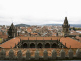 Cloisters from Roof of Santiago Cathedral  Santiago De Compostela  Galicia  Spain