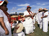 Lady Dancers  Independence Day  Apia  Upolu  Western Samoa Islands