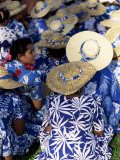 Women Waiting to Parade on Independence Day  Apia  Upolu  Western Samoa Islands