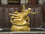 Ice Rink at Rockefeller Center  Mid Town Manhattan  New York City  New York  USA