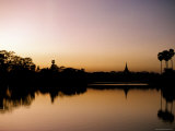 Sunset on Royal Lake  Yangon (Rangoon)  Myanmar (Burma)