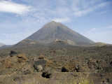 The Volcano of Pico De Fogo in the Background  Fogo (Fire)  Cape Verde Islands  Africa