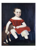 Portrait of a Boy in a Red Dress