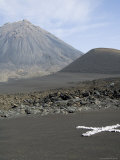 White Cross is a Marker to Check for Land Movement Within the Caldera  Fogo  Africa
