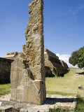 Stela with Fragment of Calendar  the Ancient Zapotec City of Monte Alban  Near Oaxaca City