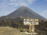 The Volcano of Pico De Fogo in the Background  Fogo (Fire)  Cape Verde Islands  Africa
