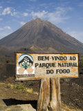 The Volcano of Pico De Fogo in the Background  Fogo (Fire)  Cape Verde Islands  Africa