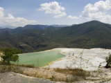 Hierve El Agua  Water Rich in Minerals Bubbles up from the Mountains and Pours Over Edge  Mexico
