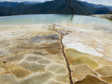 Hierve El Agua  Water Rich in Minerals Bubbles up from the Mountains and Pours Over Edge  Mexico