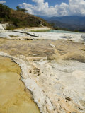 Hierve El Agua  Water Rich in Minerals Bubbles up from the Mountains and Pours Over Edge  Mexico