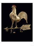 Feathered Rooster and Arrow Weathervane  19th Century