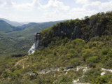 Hierve El Agua  Water Rich in Minerals Bubbles up from the Mountains and Pours Over Edge  Mexico