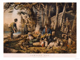Camping out  Some of the Right Sort  1856  Nathaniel Currier  Publisher