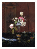 Vase of Mixed Flowers  Circa 1865-1875