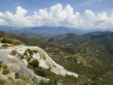 Hierve El Agua  Water Rich in Minerals Bubbles up from the Mountains and Pours Over Edge  Oaxaca