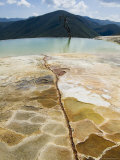 Hierve El Agua  Water Rich in Minerals Bubbles up from the Mountains and Pours Over Edge  Mexico