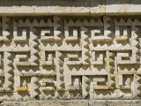 Fantastic Geometric Stone Carving  Mitla  Ancient Mixtec Site  Oaxaca  Mexico  North America