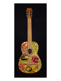 A Psychedelic Guitar  Possibly Used by Eric Clapton When He Played in the Band 'Cream' Circa 1967