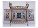 An Enamelled Triptych by Nelson and Edith Dawson (1859-1942)  1896