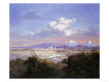 The Valley of Mexico with Volcanoes  1879