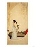 A Lady Gazing in the Mirror
